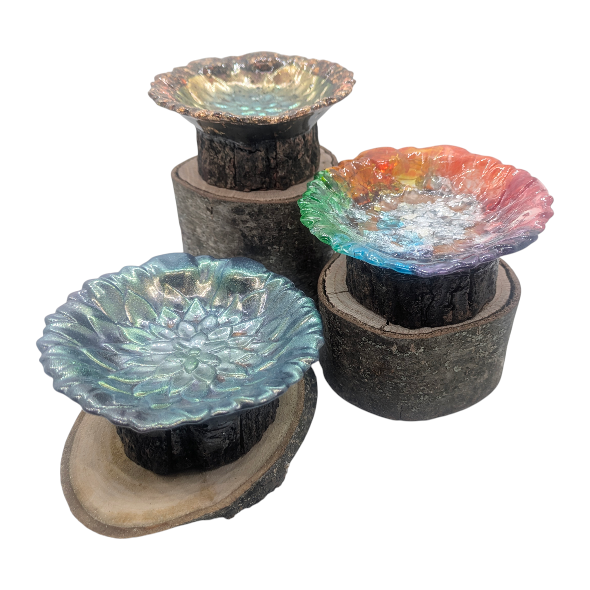 Resin Flower Dish